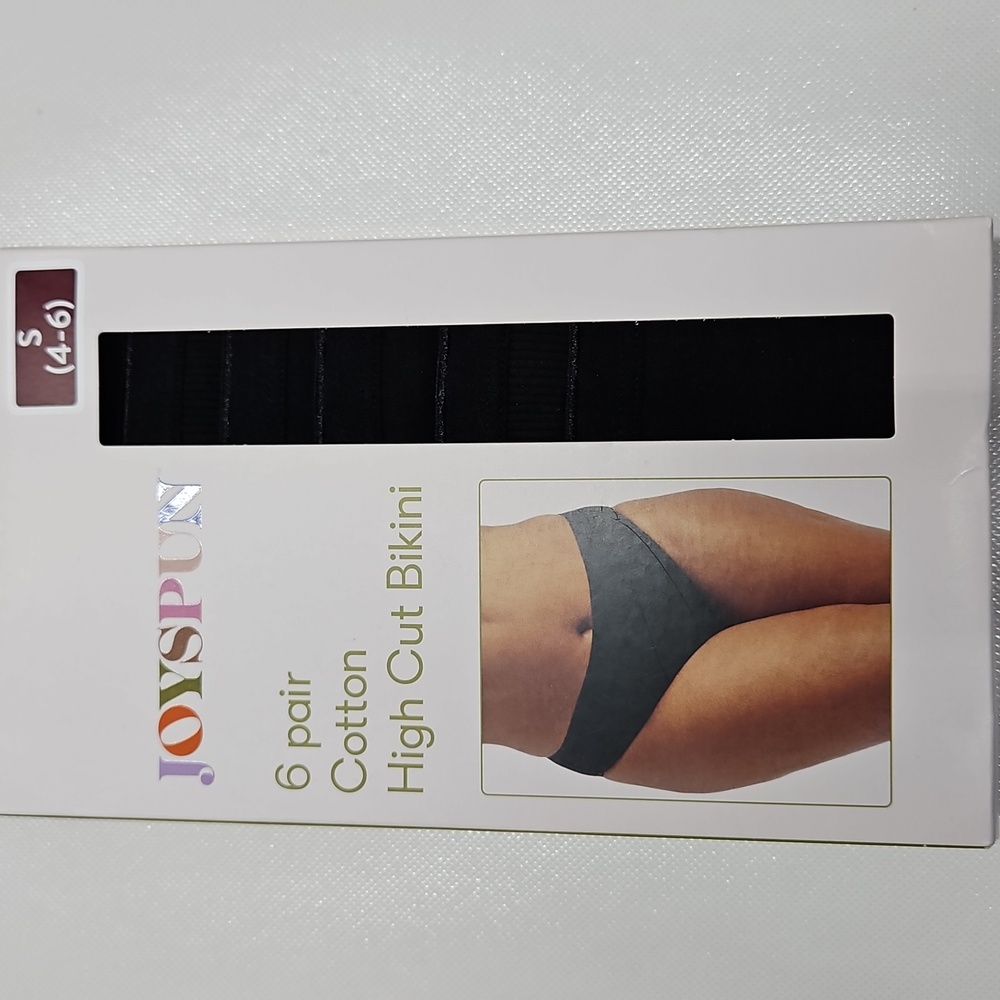 Black Woman's High Cut Bikini Bottoms Cotton